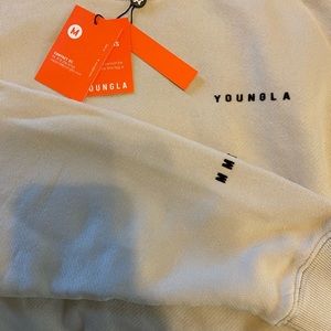 YOUNGLA MENS OVERSIZED MOCK-NECK SWEATER NWT